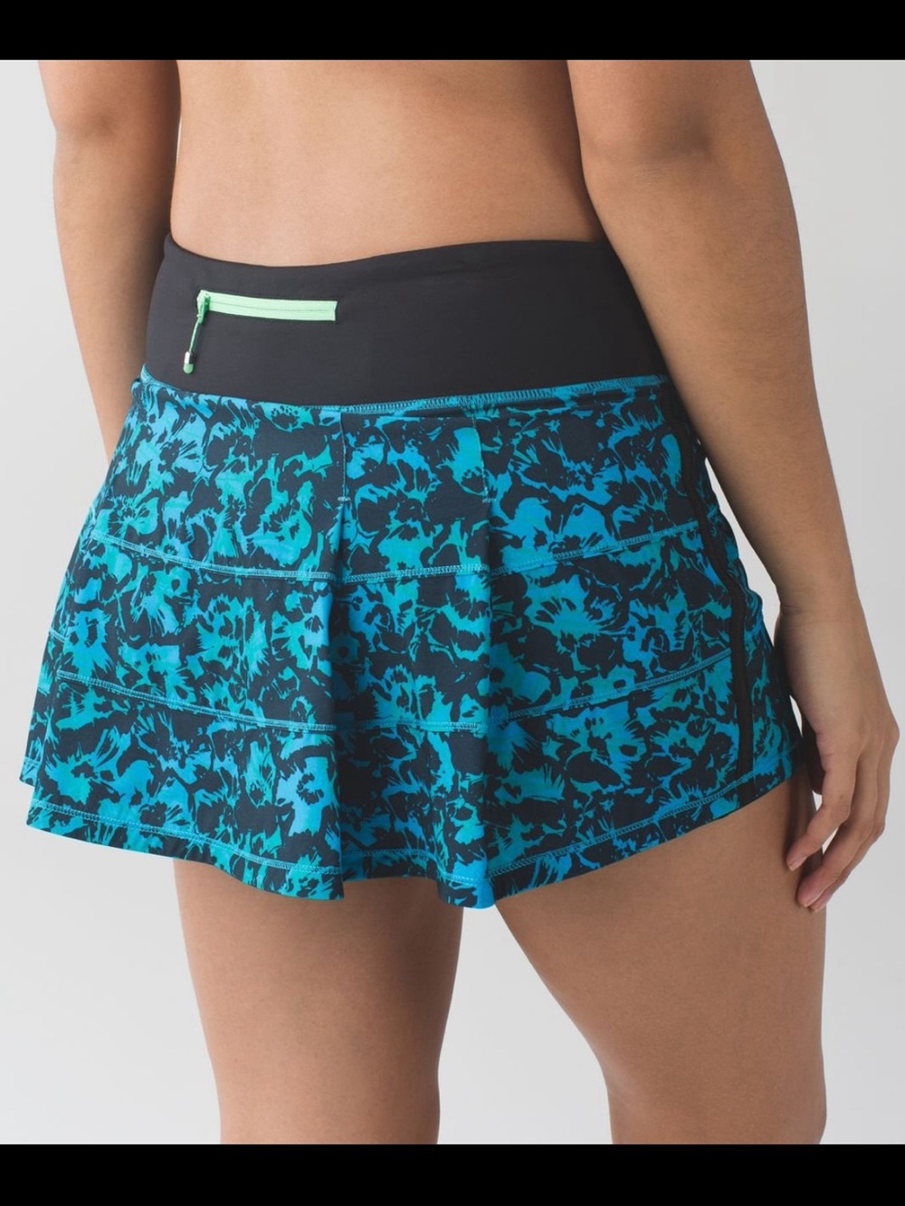 Lululemon Pace Rival Skirt II in Fleur Sombre Kayak Blue Dragonfly
